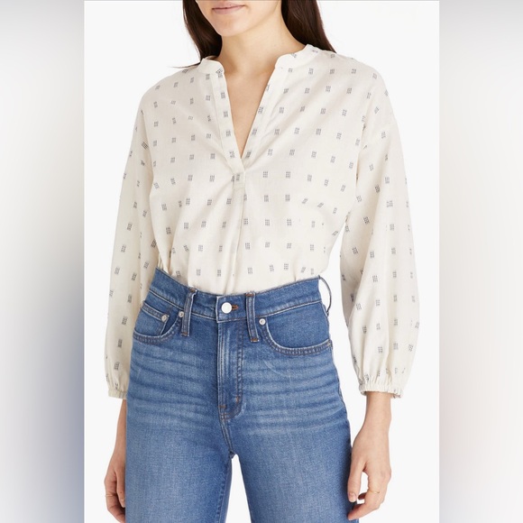 Madewell Ainslee Print Top - Picture 1 of 6